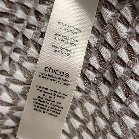 Women's Easywear by Chico's Top Cardigan Tunic Size 3 - Picture 8 of 8